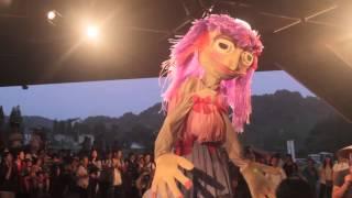 Giant Puppets of Echigo-Tsumari a Snuff Puppets workshop in Japan