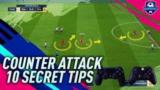 FIFA 19 HOW TO BUILD UNSTOPPABLE COUNTER ATTACKS 10 SECRET TRICKS TO CREATE DEADLY ATTACKS TUTORIAL