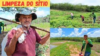 Limpando Onde Vai ser Nossa Horta +Dia de Trabalho Abençoado Muito Serviço Feito