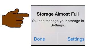 iPhone storage almost full fixed. #iphone