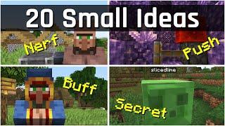 20 Small Ideas to Improve Minecraft for Dinnerbone  Minecraft 1.181.19