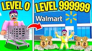 Can We Build A MAX LEVEL ROBLOX WALMART TYCOON? ESCAPE WALMART OBBY