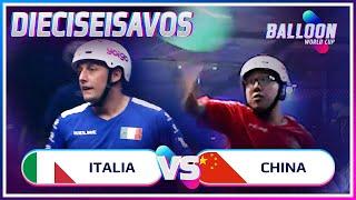 ITALIA VS CHINA  DIECISEISAVOS BALLOON WORLD CUP