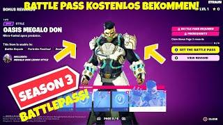 *GRATIS* BATTLE PASS KOSTENLOS BEKOMMEN in FORTNITE CHAPTER 5 SEASON 3  BATTLE PASS Free Fortnite