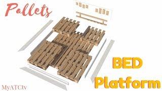 Learn How To Make This Easy Pallet BED Platform Thats Functional And Peaceful Plus Get A Free Plan