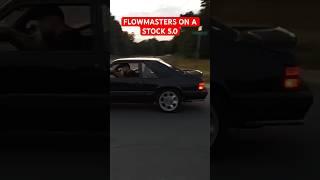 How do Flowmasters sound on a stock 5.0? Full video on my YT channel.