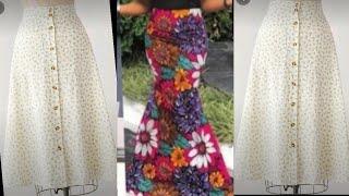 How to draft two different types A-line Skirt pattern