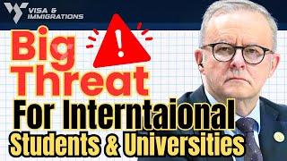 Big threat for International students  in Australia  Australia Immigration News 2024