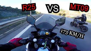 R25 VS MT09 OTOBANDA GAZLAMA MotoVlog #2