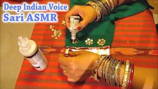 Unintentional ASMR  Sari Decoration Compilation deep female Indian accent jangling bangles