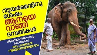 റിട്ടയര്‍മെന്റിനു ശേഷം ആനയെവാങ്ങി ദമ്പതികള്‍  Kerala elephant story