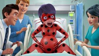 Miraculous Pregnant Ladybug Marinette & Cat noir Adrien - paper doll