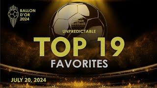 BALLON DOR 2024 - TOP 19 FAVORITES RANKINGS AFTER EURO 2024 & COPA AMERICA 2024