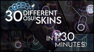 30 Different osu Skins in 130 Minutes