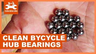 How to clean bicycle hub bearings in 2 easy steps