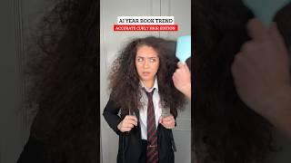 If the AI year book trend was accurate #curlyhair edition #curlyhair #frizzyhair #yearbook #hair