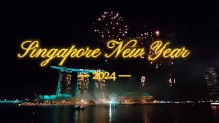 New Year Fireworks Display 2024 - Singapore Vlog