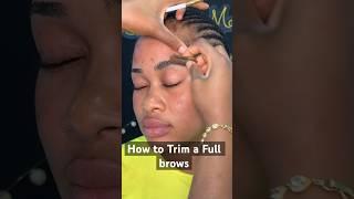 How to Trim a full brows #viral #makeup #makeuptutorial #viralvideo #makeupartist #drawing