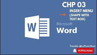 MS WORD SHAPE AND TEXT BOX #youtube #mswordforbeginners #msword #msofficecourse #today #educational