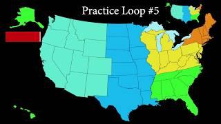 Learn all 50 States in about 20 minutes practice loops anyone can do it.  Chapters in description.