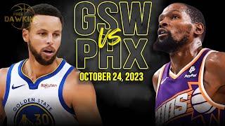 Golden State Warriors vs Phoenix Suns Full Game Highlights  October 24 2023  FreeDawkins