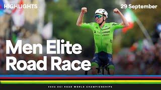 Men Elite Road Race highlights  2024 UCI Road World Championships