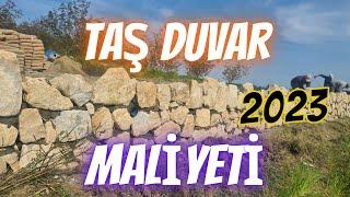 Taş Duvar Maliyeti 2023 #santiye #villa #taşduvar #taş #maliyet