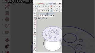 The FASTEST Way to Create Pattern on Curved Surfaces in SketchUp Using sand box ‏#sandbox ‏#tricks