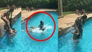 Shahrukh Khans Daughter Suhana New Hot Bikini Enjoys In A Pool