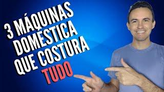 3 Máquinas de costura costurar todos os tecidos