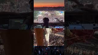 Two different angles same banging result Altruism  DJ Thatha in her element at Ozora 2024 