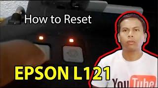 How to Reset EPSON L120  L121 Printer  Tagalog Complete Tutorial  Blinking Red Solve