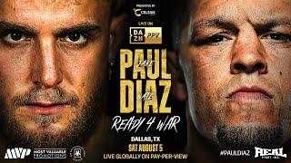 Ready 4 War Paul vs Diaz  Official Trailer  August 5
