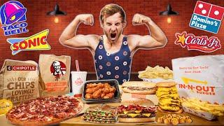 Eating The 10 SALTIEST Menu Items in Fast Food 12000+ Calorie Challenge