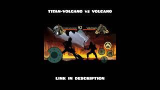 Shadow Fight 2 Titan-Volcano vs Volcano #shadowfight2 #shorts