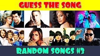 Guess the 50 Random Songs Part 3  Music Quiz