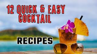 How to Make 12 Quick and Easy Cocktails at Home  Become a Bartender in a Flash