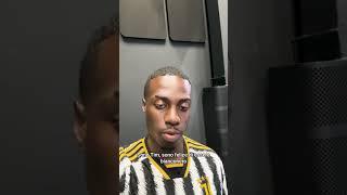  Timothy Weah with a special message for the Bianconeri