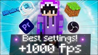 The BEST Minecraft Settings Bedwars Lunar Client OBS