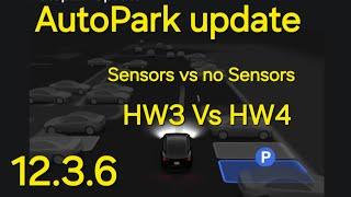 Tesla Parallel Park Auto Reverse Park A closer look into v 12.3.6 Auto parking HW3