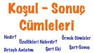 Koşul-Sonuç Cümleleri Koşul-Sonuç Cümle Örnekleri