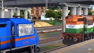 WDM3D RESCUES WDP4 MILITARY EXPRESS  INDIAN TRAIN SIMULATOR  RAILWORKS