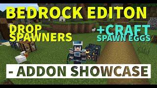 Dropping Spawners ADDON showcase - Bedrock Edition Minecraft