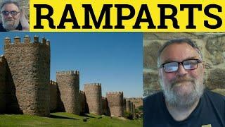  Rampart Meaning - Ramparts Defined - Ramparts Examples - C2 Vocabulary - Ramparts