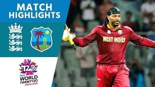 Gayle Smashes 100 Off 47 in Easy Win  England vs West Indies  ICC Mens #WT20 2016 - Highlights