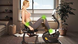 JEEKEE Recumbent Exercise Bike for Adults Seniors - Indoor Magnetic Cycling Fitness Equipment