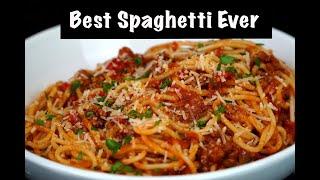 How To Make Spaghetti w Homemade Meat Sauce  Best Spaghetti Recipe Ever #MrMakeItHappen #Spaghetti