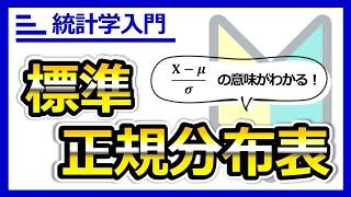 必見！標準正規分布表の見方が面白いほどよくわかる解説！