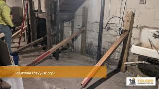 If Your Walls Could Talk-Basement Wall Pushback & Reinforcement-Toledo Basement Repair- TOLEDO OHIO