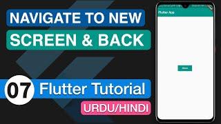 7 - Navigate to New Screen & Back  Flutter Multiple Routes  Android Studio Tutorial